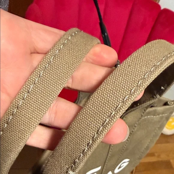 Marc Jacobs Khaki TheTote Bag with White Lettering - Picture 7 of 8